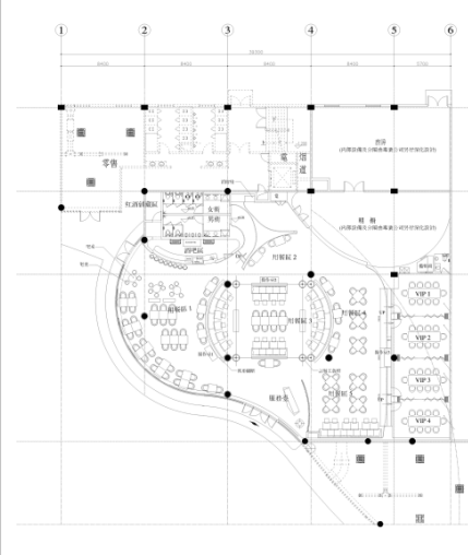 [無錫]現(xiàn)代風(fēng)格西餐廳空間設(shè)計(jì)施工圖(含效果圖)